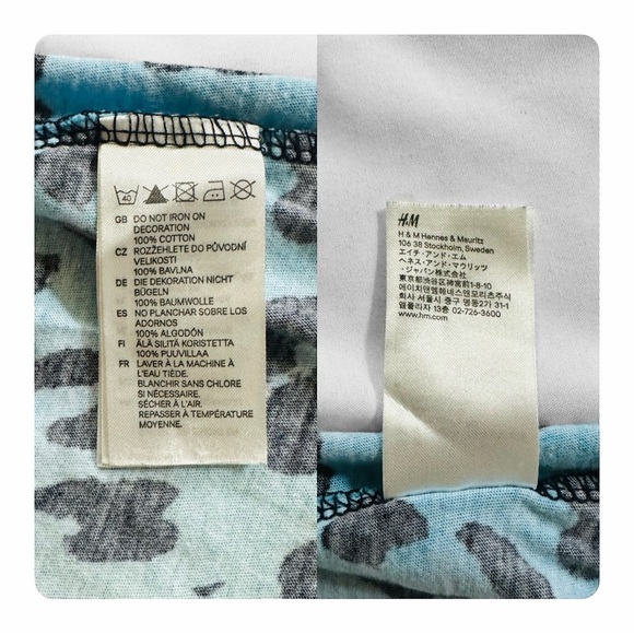 ★ VERSACE for H&M Animal Print T-shirt Collab - Blue/Green ★ - Picture 11 of 14